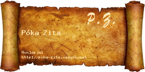 Póka Zita névjegykártya